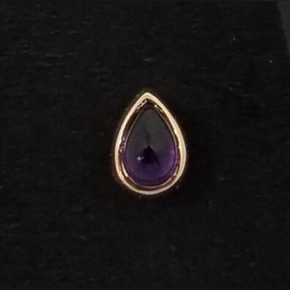 bvla (body vision Los Angeles) 14k Yellow Gold Amethyst Pear Earring End - Picture 2 of 4